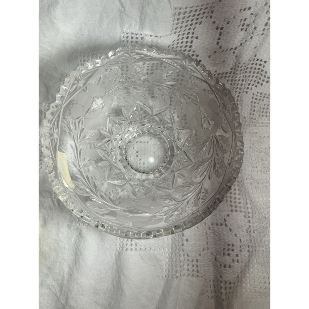 6-inch vintage candy or dessert bowl produced by Crystal Clear Industries. - Picture 3 of 10